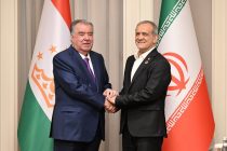 Президенти Ҷумҳурии Тоҷикистон Эмомалӣ Раҳмон бо Президенти Ҷумҳурии Исломии Эрон Масъуди Пизишкиён мулоқот намуданд