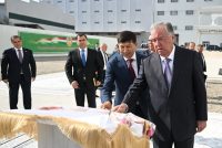 Президенти Ҷумҳурии Тоҷикистон Эмомалӣ Раҳмон дар ноҳияи Бобоҷон Ғафуров ба фаъолияти коргоҳи нави орди ҶДММ «Ирода Инвест» оғоз бахшиданд