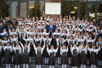 Сарвари давлат Эмомалӣ Раҳмон дар шаҳри Хуҷанд муассисаи таҳсилоти миёнаи умумии №26-и «Нури Раҳмон»-ро ба истифода доданд