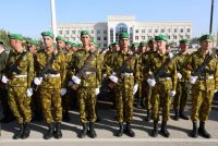 Дар шаҳри Исфара бахшида ба 35-солагии Истиқлоли давлатӣ  гузашти ҳарбӣ доир шуд