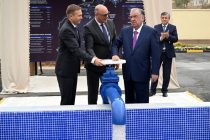 Президенти Ҷумҳурии Тоҷикистон Эмомалӣ Раҳмон дар шаҳри Кӯлоб марказҳои обтаъминкунӣ ва корезро ба истифода доданд