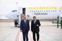 Президенти Ҷумҳурии Тоҷикистон Эмомалӣ Раҳмон бо сафари корӣ вориди Туркманистон шуданд