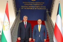 Прокурори генералии Тоҷикистон бо Сафири Давлати Кувайт дар Ҷумҳурии Тоҷикистон мулоқот намуд